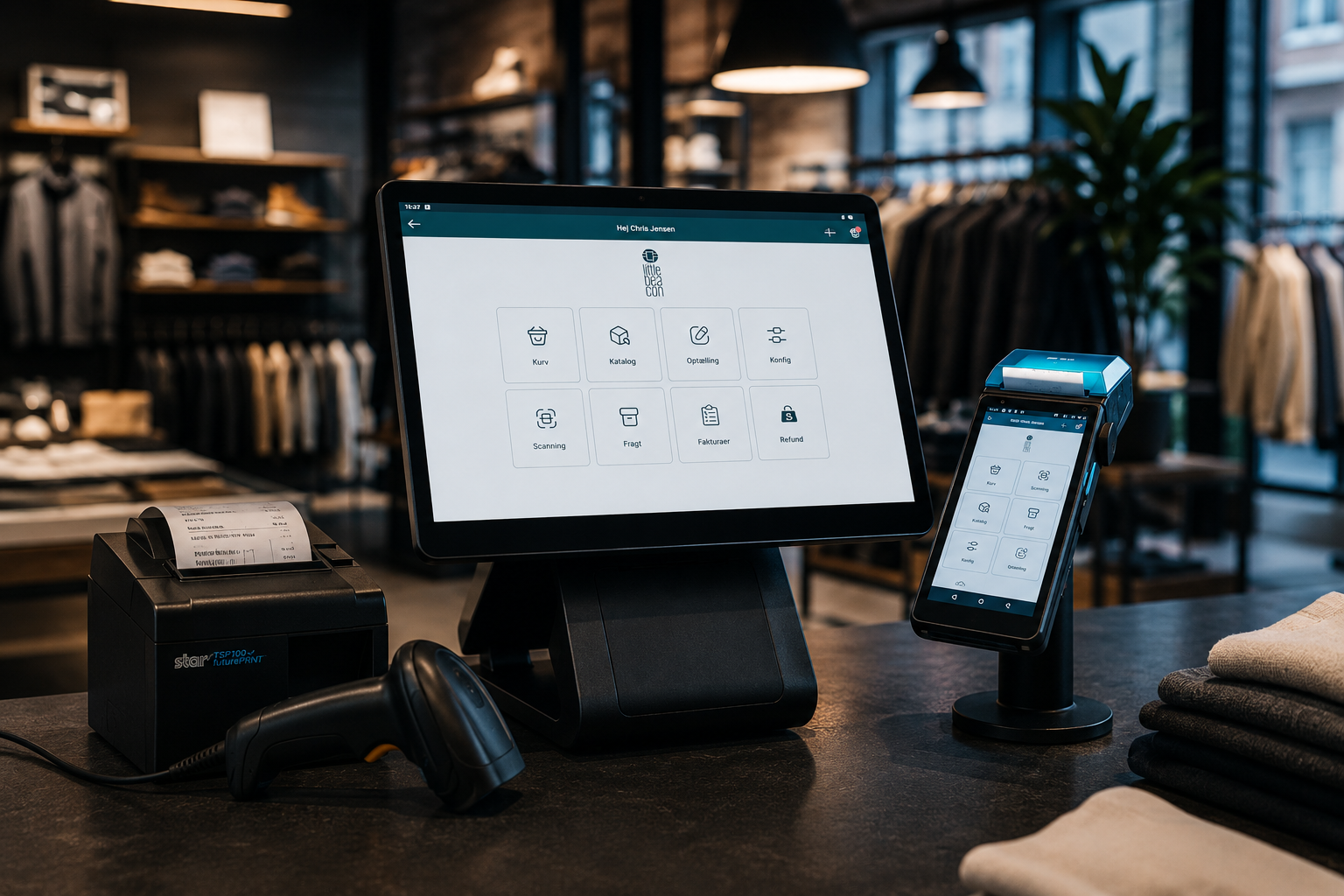 Little Beacon · Apps til POS, lager, service & produktion